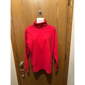 Xl vintage red embroidered Mickey Mouse Disney wear turtle neck cotton